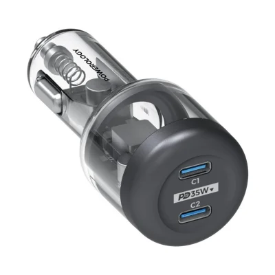 شارژر فندکی خودرو POWEROLOGY مدل CRYSTALLINE 35W