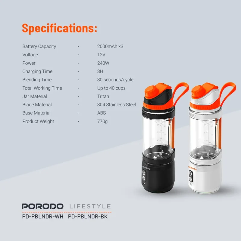 مخلوط کن پرتابل Porodo