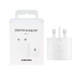شارژر سامسونگ 25 وات PD با پورت USB-C و دوشاخه بریتانیایی
