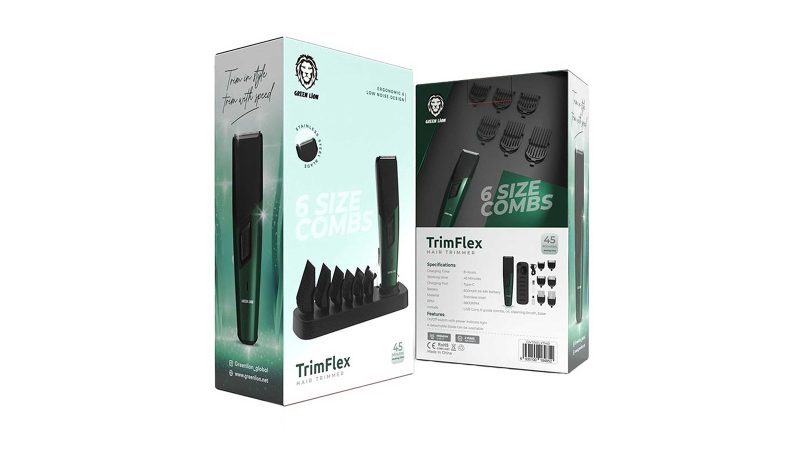 ریش‌تراش GreenLion Trimflex با طراحی ارگونومیک و کم‌صدا