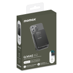 پاوربانک مغناطیسی Momax Q.Mag X2 ظرفیت 20000 میلی‌آمپر با شارژ بی‌سیم 15 وات