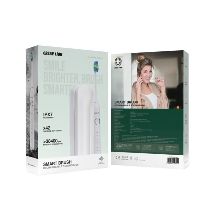 مسواک برقی Green Lion مدل Smart Brush سفید با کیف محافظ