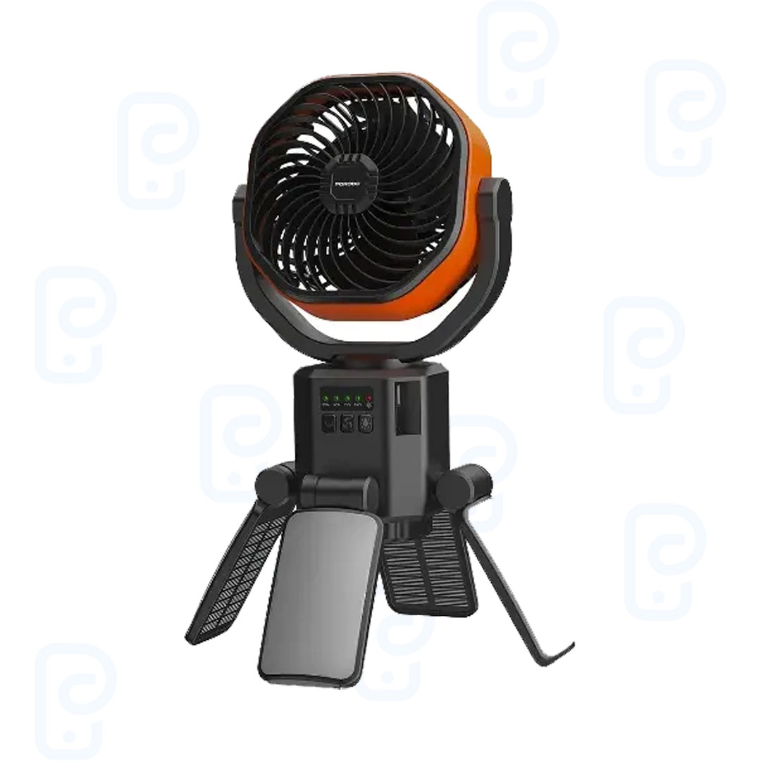 پنکه شارژی خورشیدی پرودو مدل Suncharge با پاوربانک