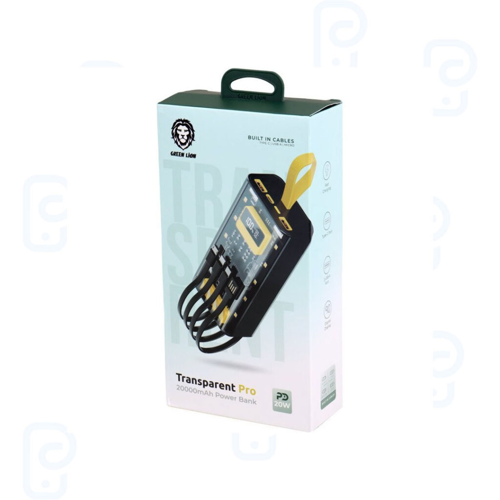پاوربانک (PD و فست شارژ) Green Lion 20W 20000mAh