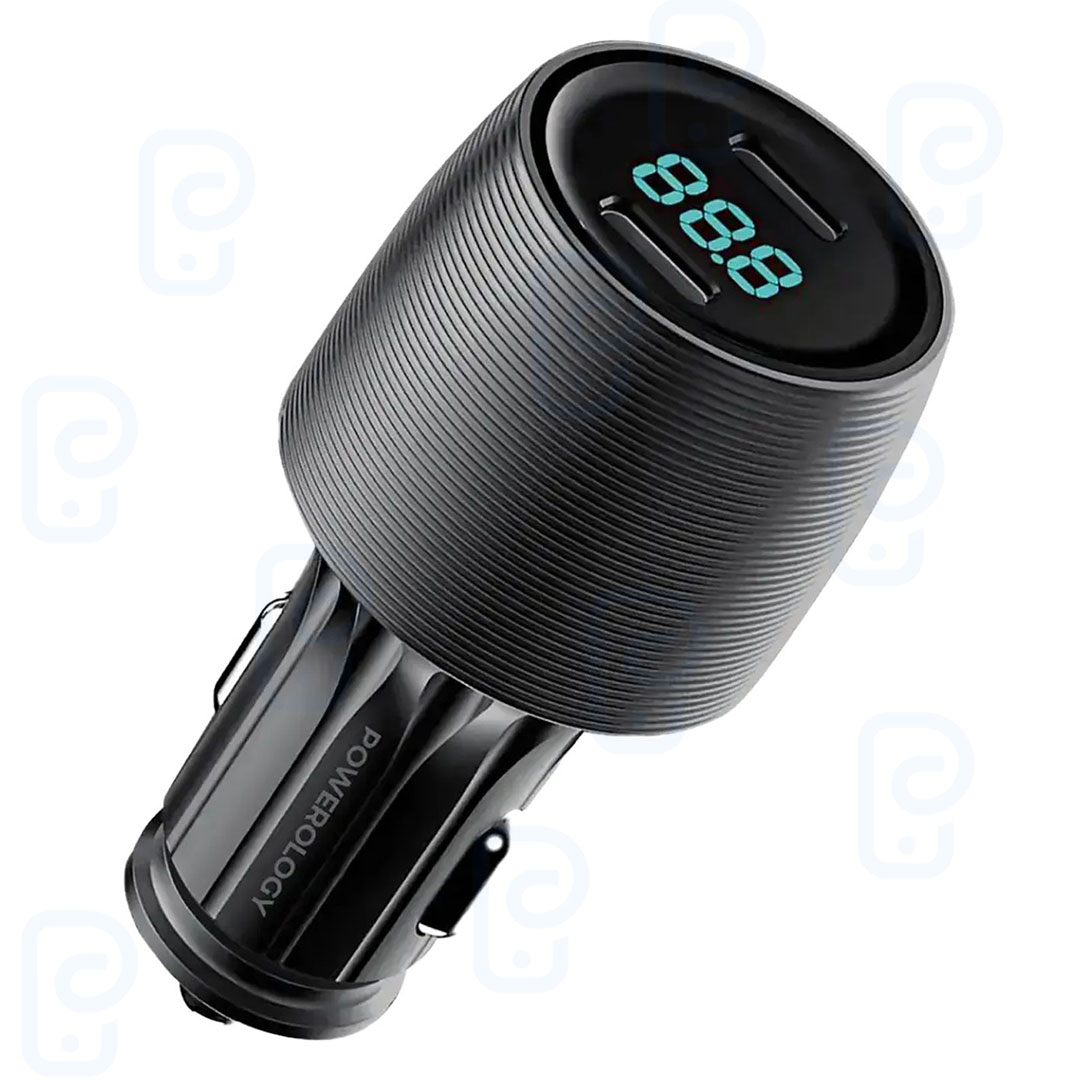 شارژر فندکی 66 وات فست پاورولوژ PCCSR 021